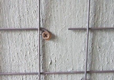 固定好電地暖鋼絲網