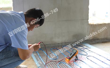 發(fā)熱電纜安裝完的檢測