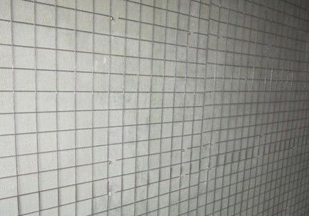 墻面電地暖鋼絲網安裝完畢